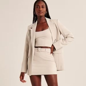 Abercrombie belted menswear skirt